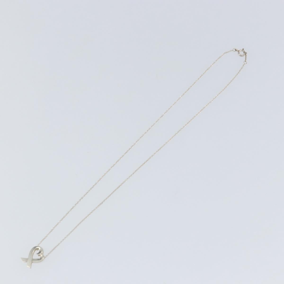 Tiffany & Co. Paloma Picasso Loving Heart Pendant Silver 925 Silver Silver Necklace Jewelry (Pre-Owned)