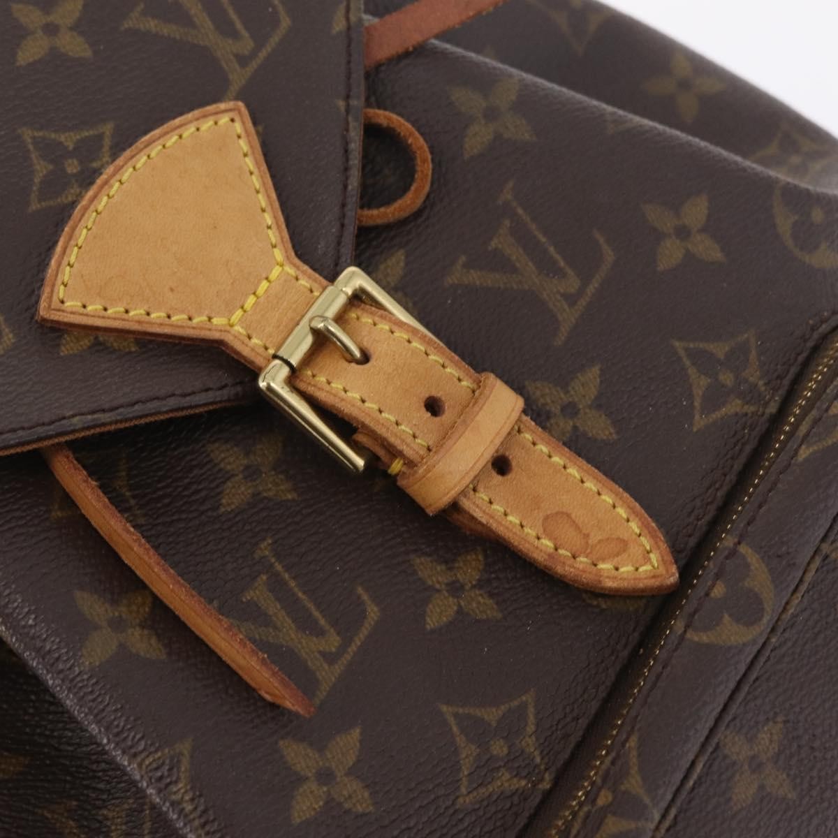 Louis Vuitton Vintage Montsouris Monogram Canvas Brown Canvas Backpack Bag (Pre-Owned)