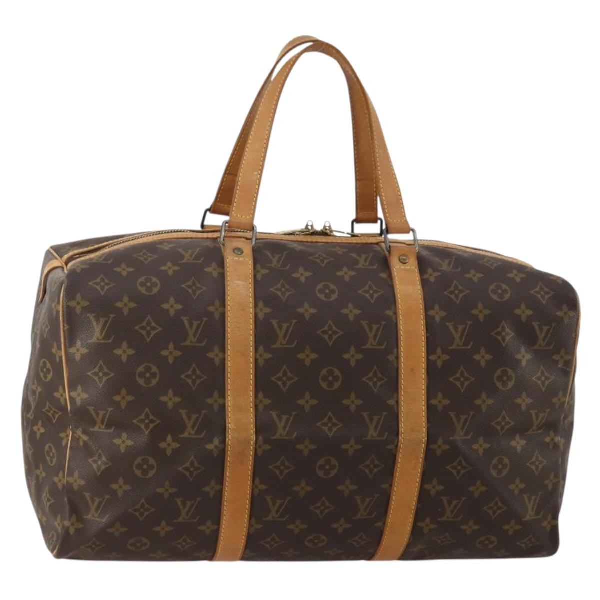 Louis Vuitton Sac Souple Monogram Canvas Brown Canvas Travel Bag Bag (Pre-Owned)