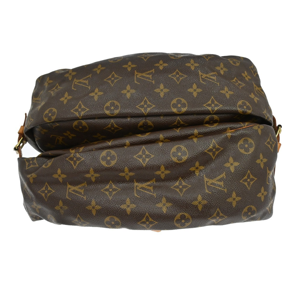Louis Vuitton Saumur Monogram Canvas Brown Canvas Handbag (Pre-Owned)