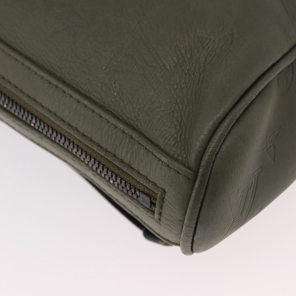 Louis Vuitton Chalk Sling Monogram Shadow Leather Green Canvas Shoulder Bag Bag (Pre-Owned)