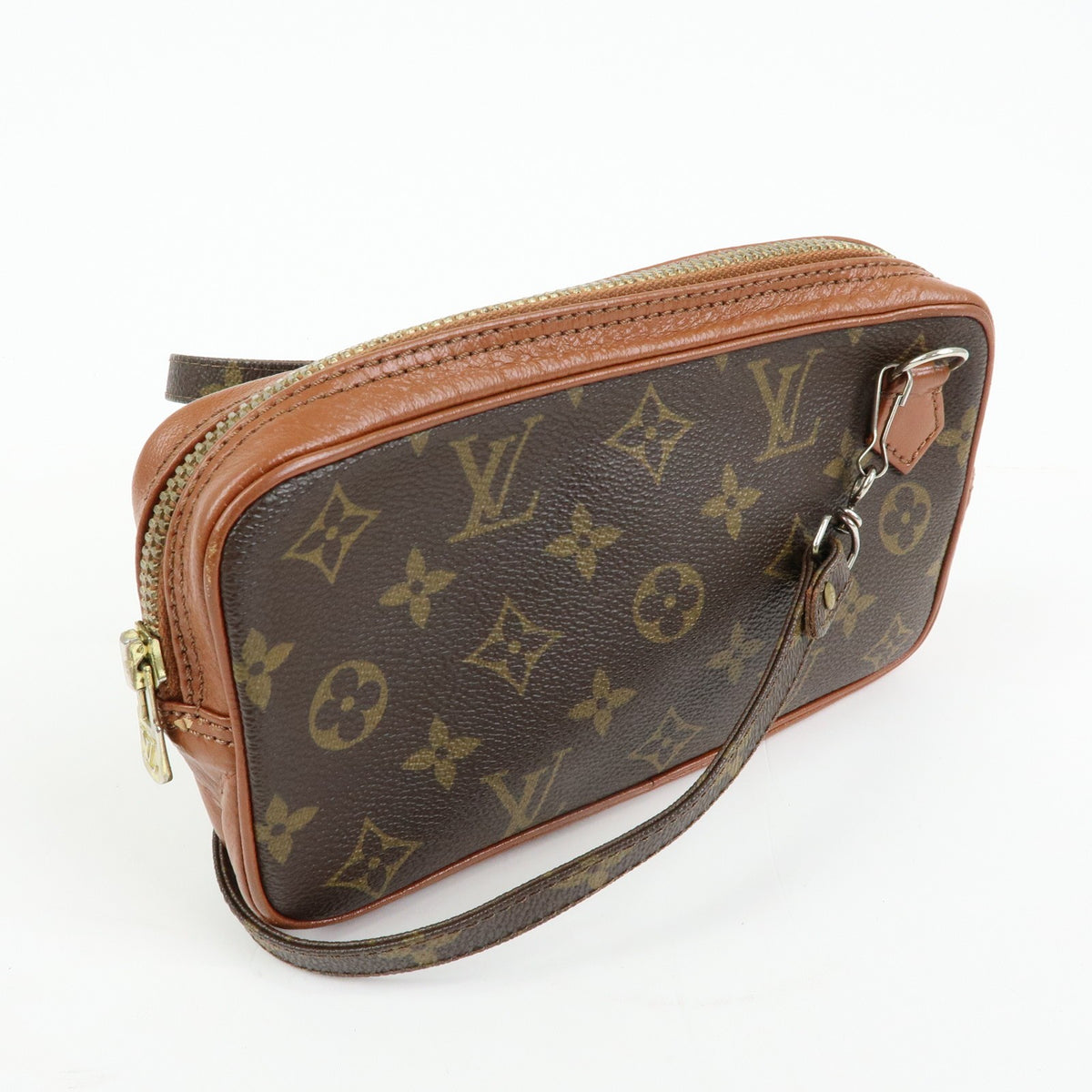 Louis Vuitton Pochette Marly Bandouliere Monogram Canvas Brown Canvas Handbag (Pre-Owned)