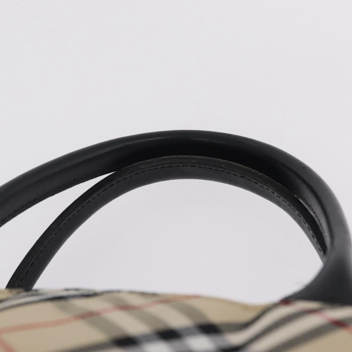 Burberry Nova Check Nylon Beige Nylon Handbag (Pre-Owned)