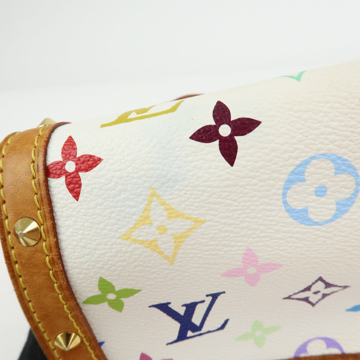 Louis Vuitton Sologne Monogram Multicolor White Canvas Handbag (Pre-Owned)