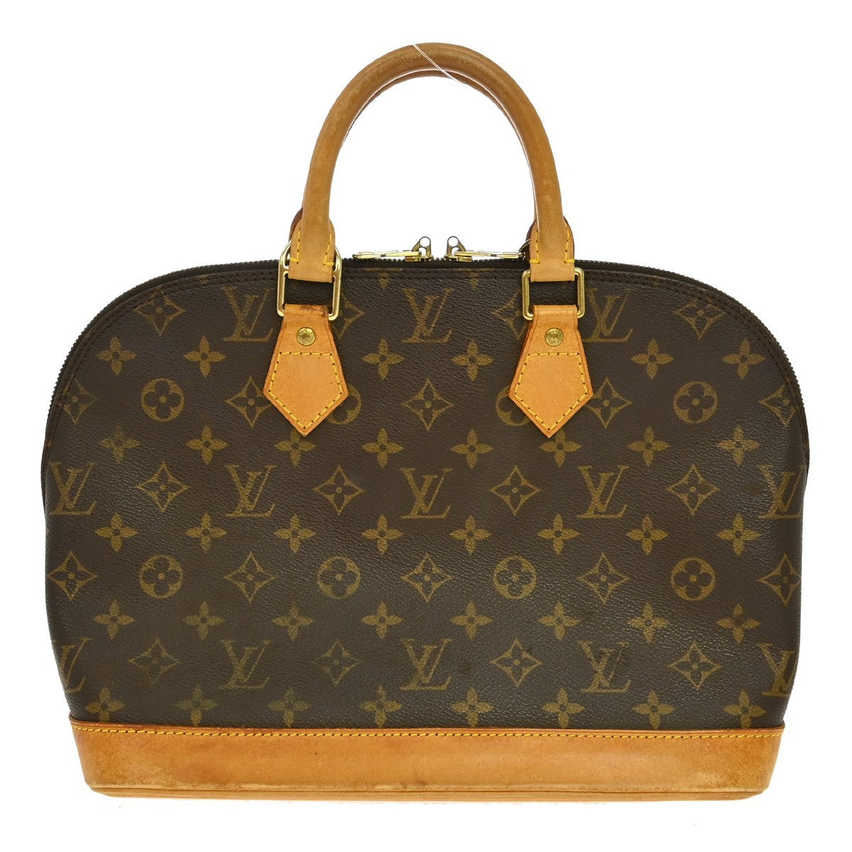 Louis Vuitton Alma Monogram Brown Canvas Handbag (Pre-Owned)