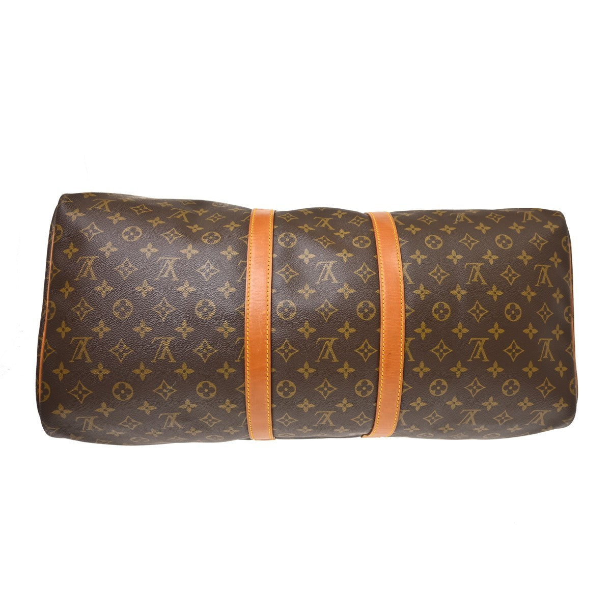 Louis Vuitton Keepall Monogram Brown Canvas Travel Bag Bag (Pre-Owned)