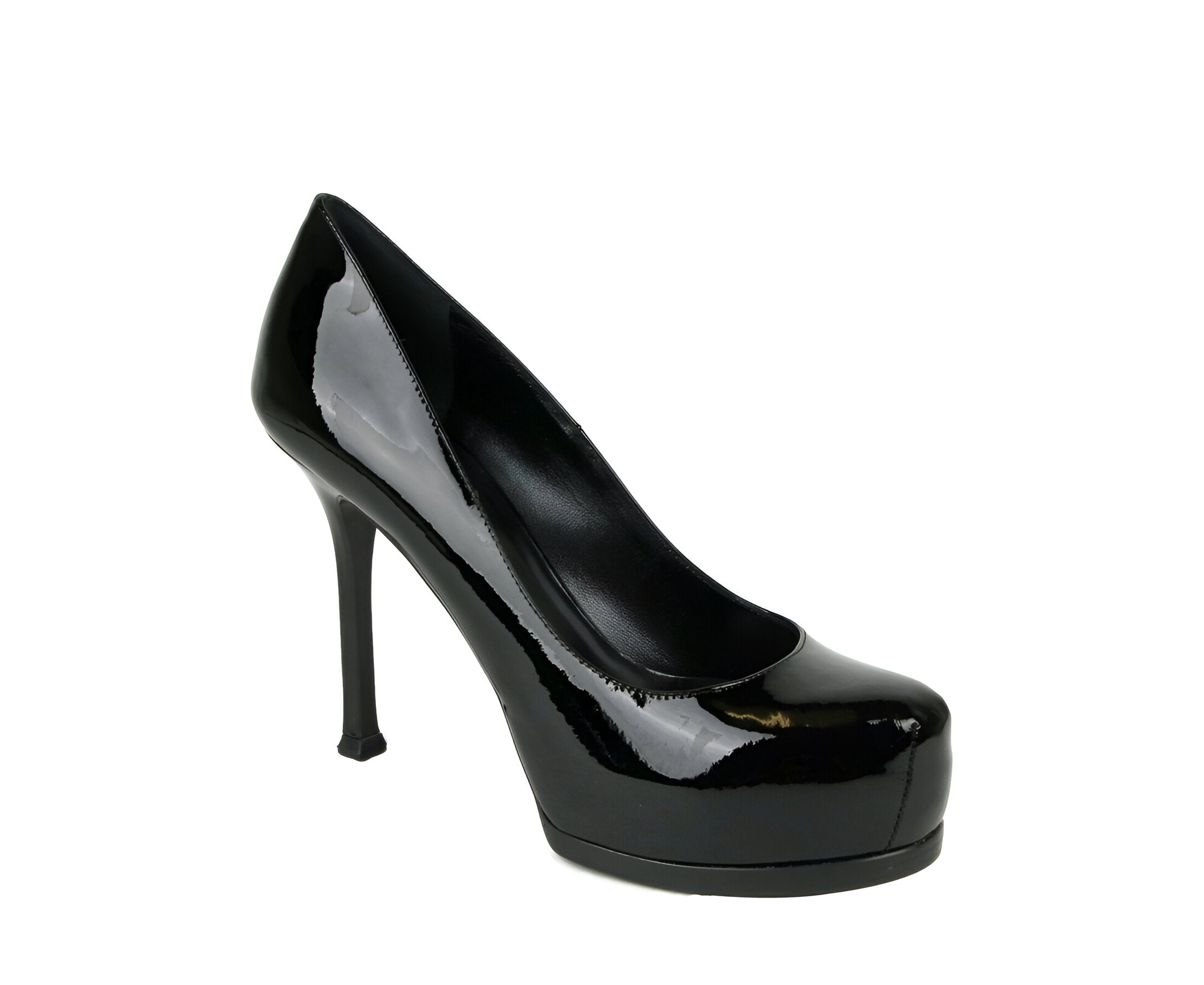 Saint Laurent Women's Black Patent Leather Tribtoo 80 Platform Pump (36 EU / 6 US)