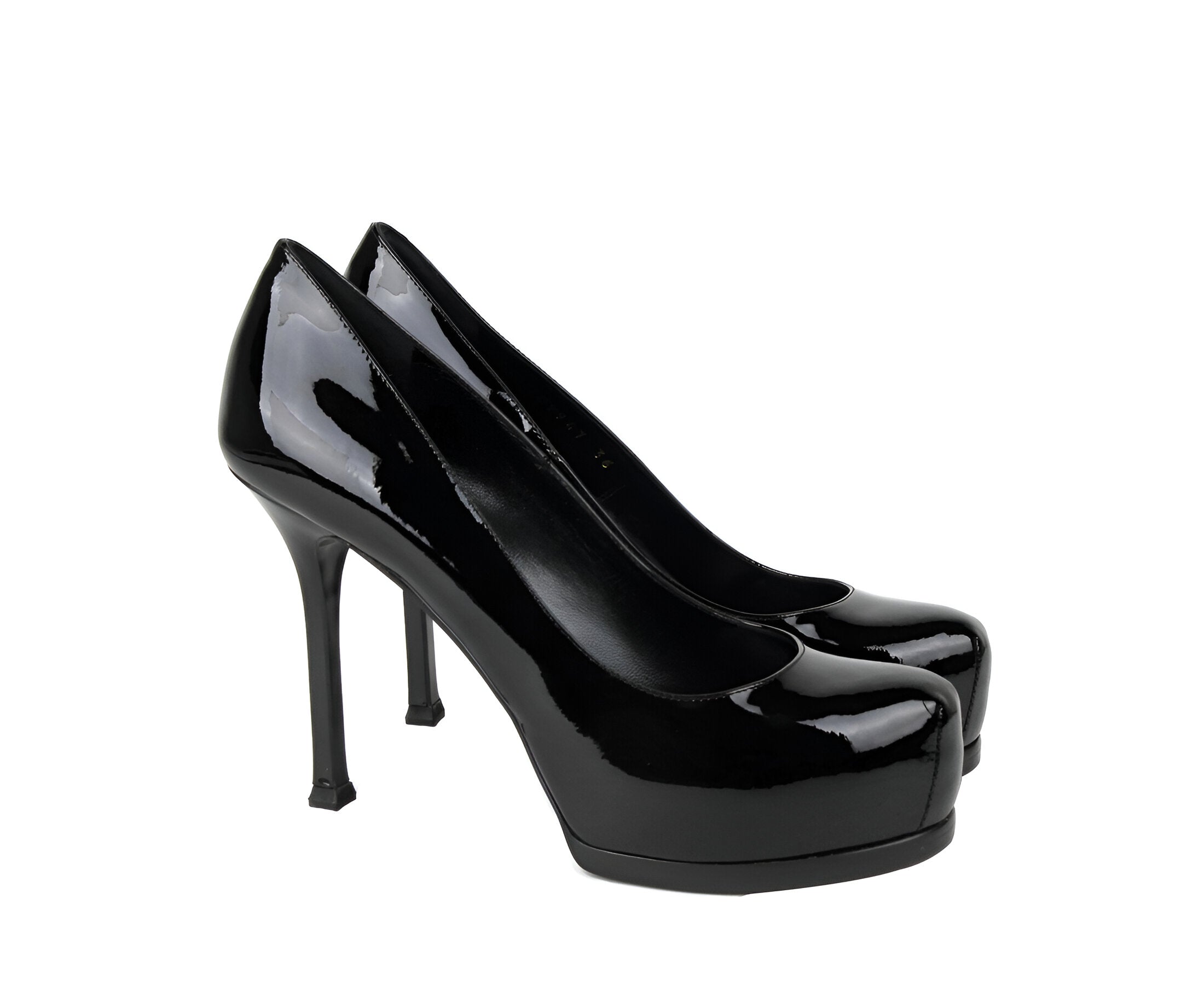 Saint Laurent Women's Black Patent Leather Tribtoo 80 Platform Pump (36 EU / 6 US)