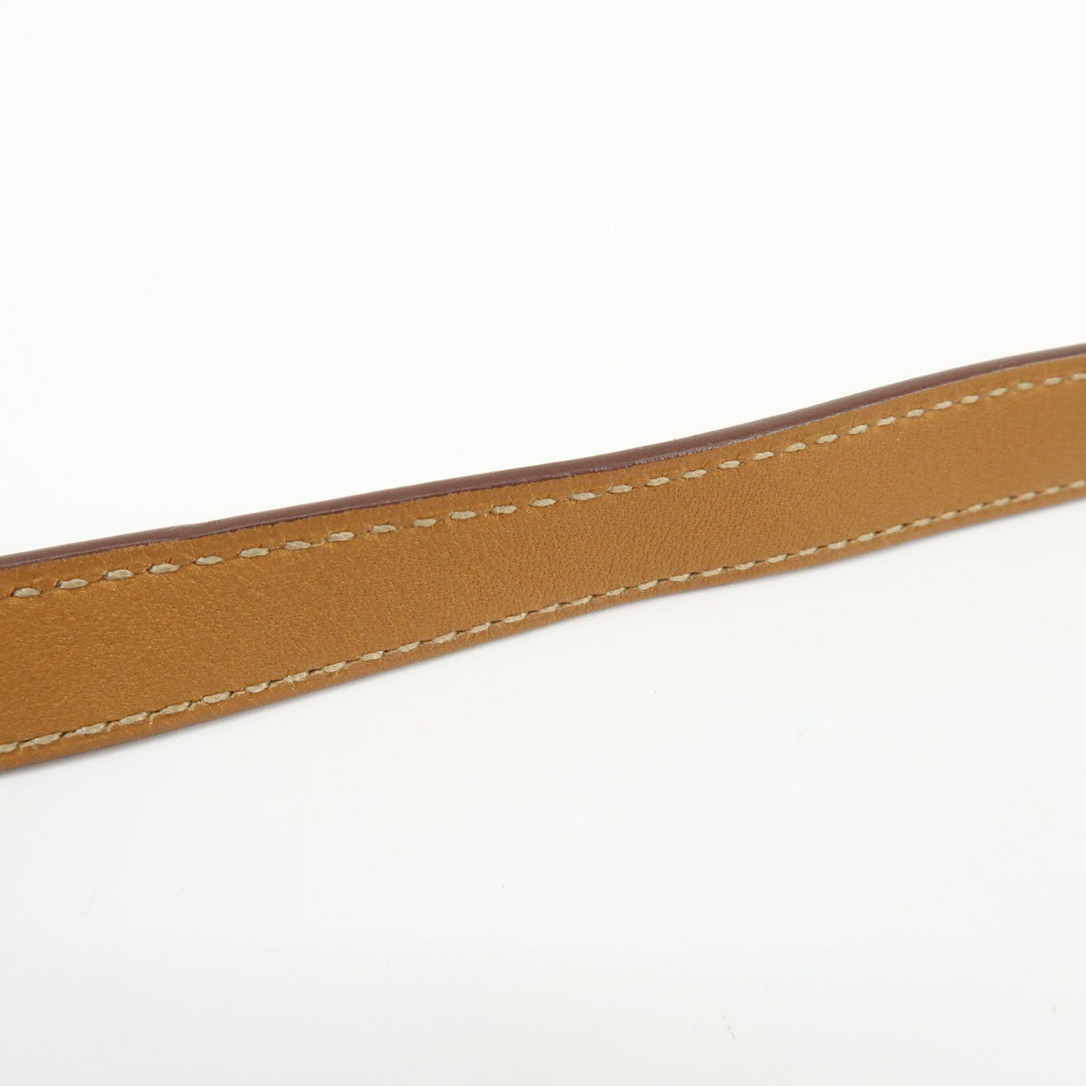 Hermes Kelly Double Tour Leather Orange Leather Bracelet Jewelry (Pre-Owned)