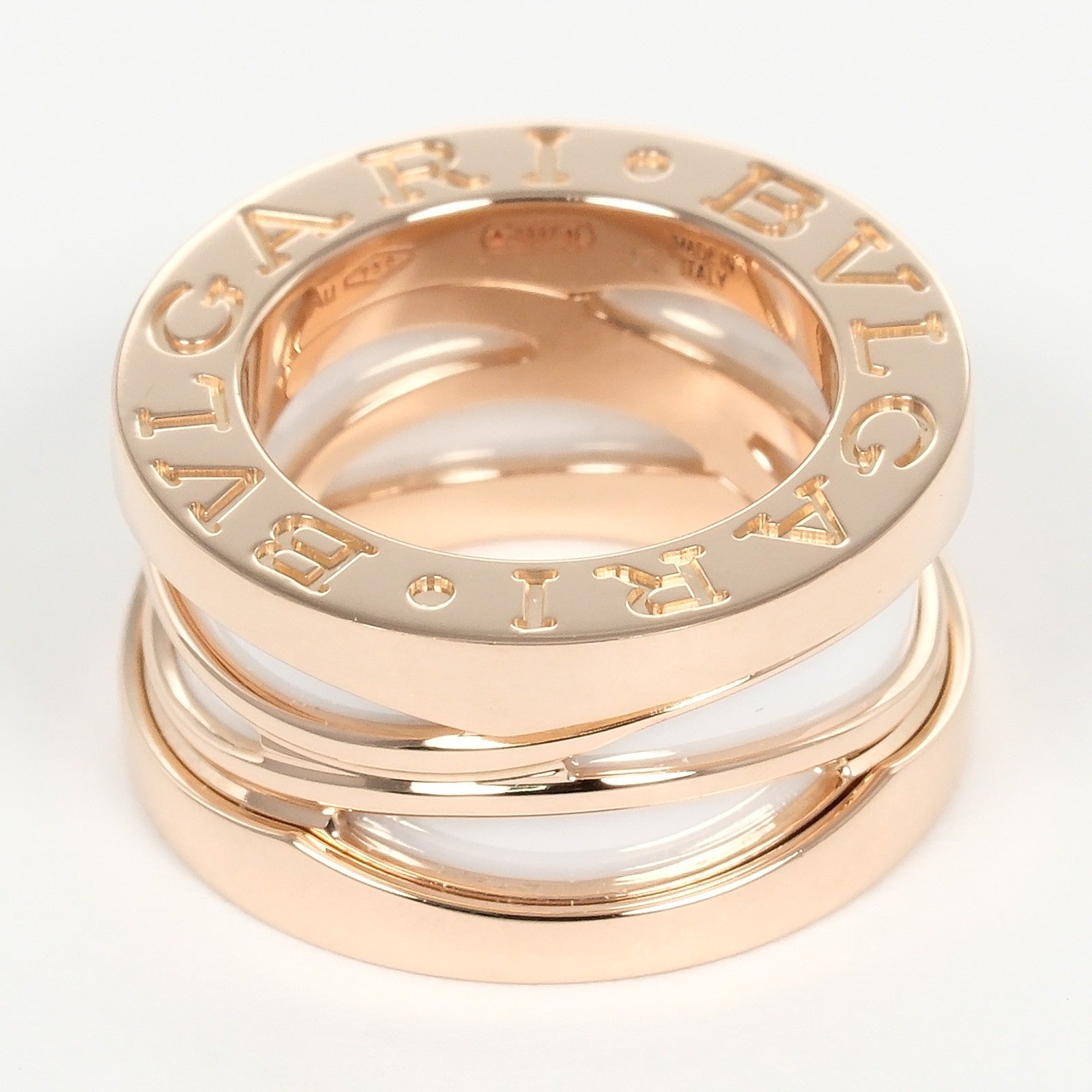 Bvlgari B.Zero1 Design Legend Zaha Hadid Pendant 18K Rose Gold With Ceramic Gold Rose_Gold Necklace Jewelry (Pre-Owned)