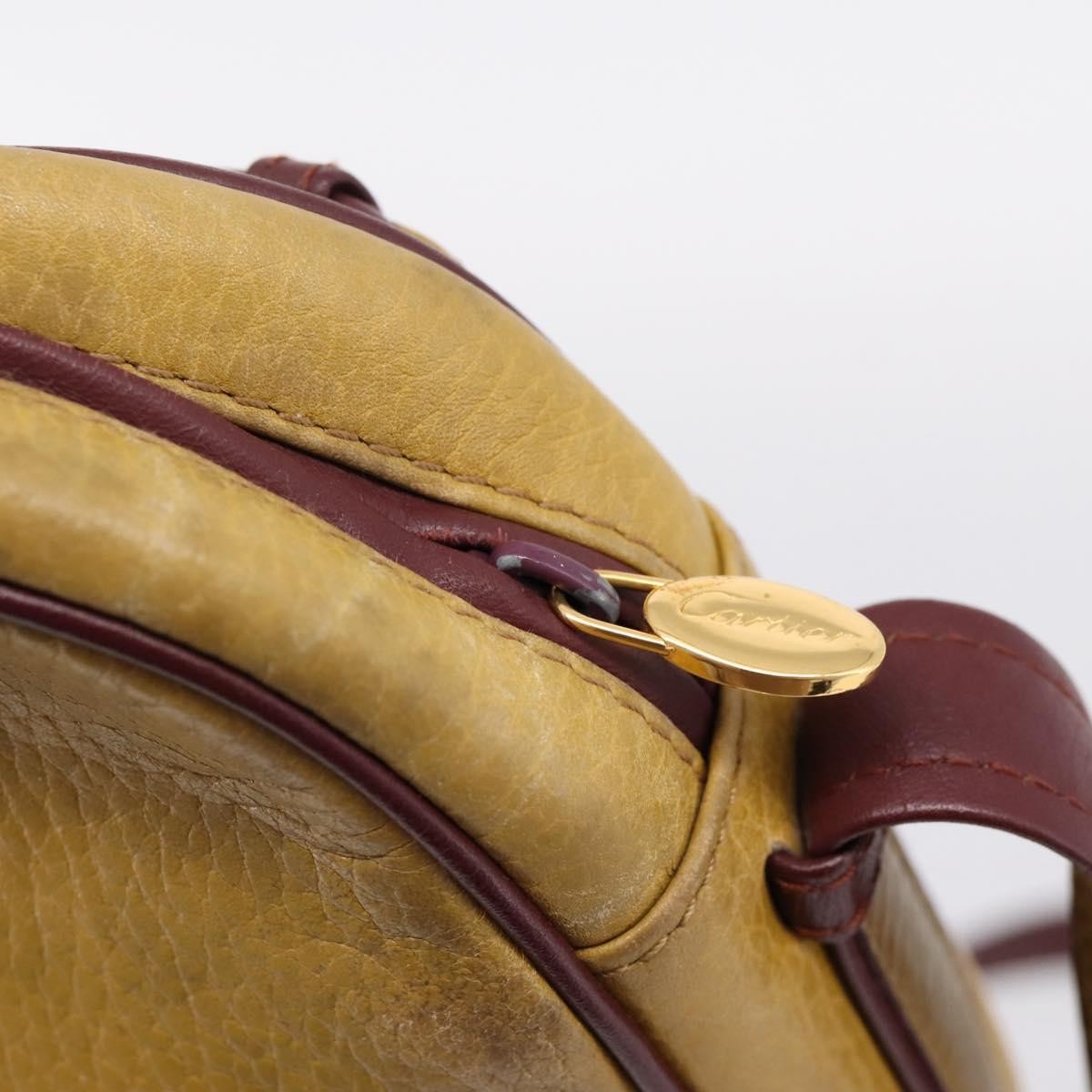 Cartier Tasseled Must De Cartier Leather Beige Leather Shoulder Bag Bag (Pre-Owned)