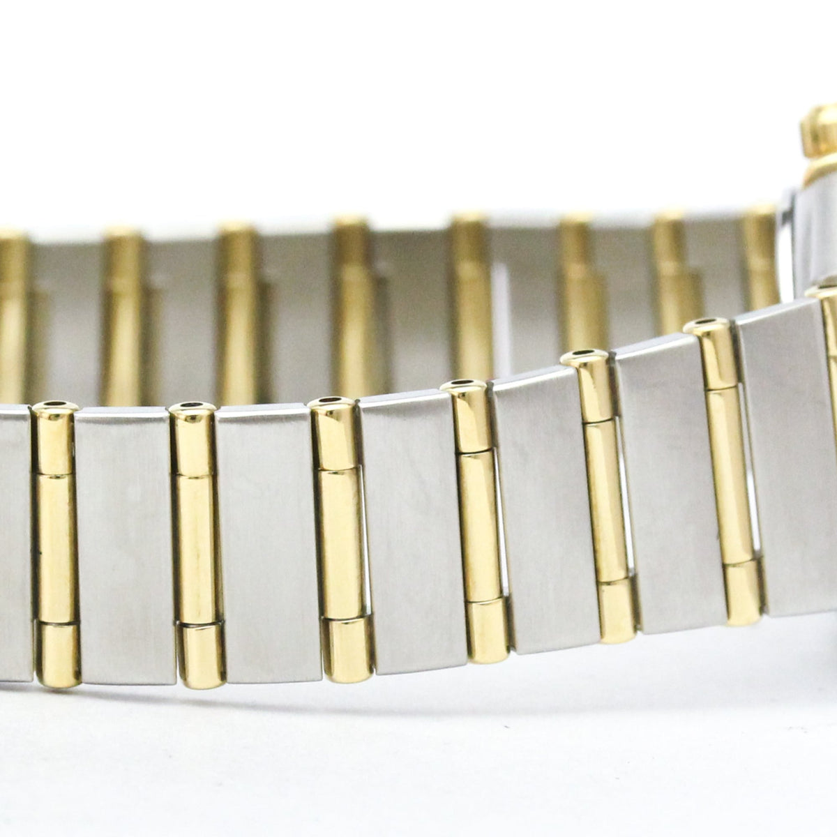 Omega Constellation Quartz Stainless Steel And Rose Gold With Diamond Bezel Watch (Pre-Owned)