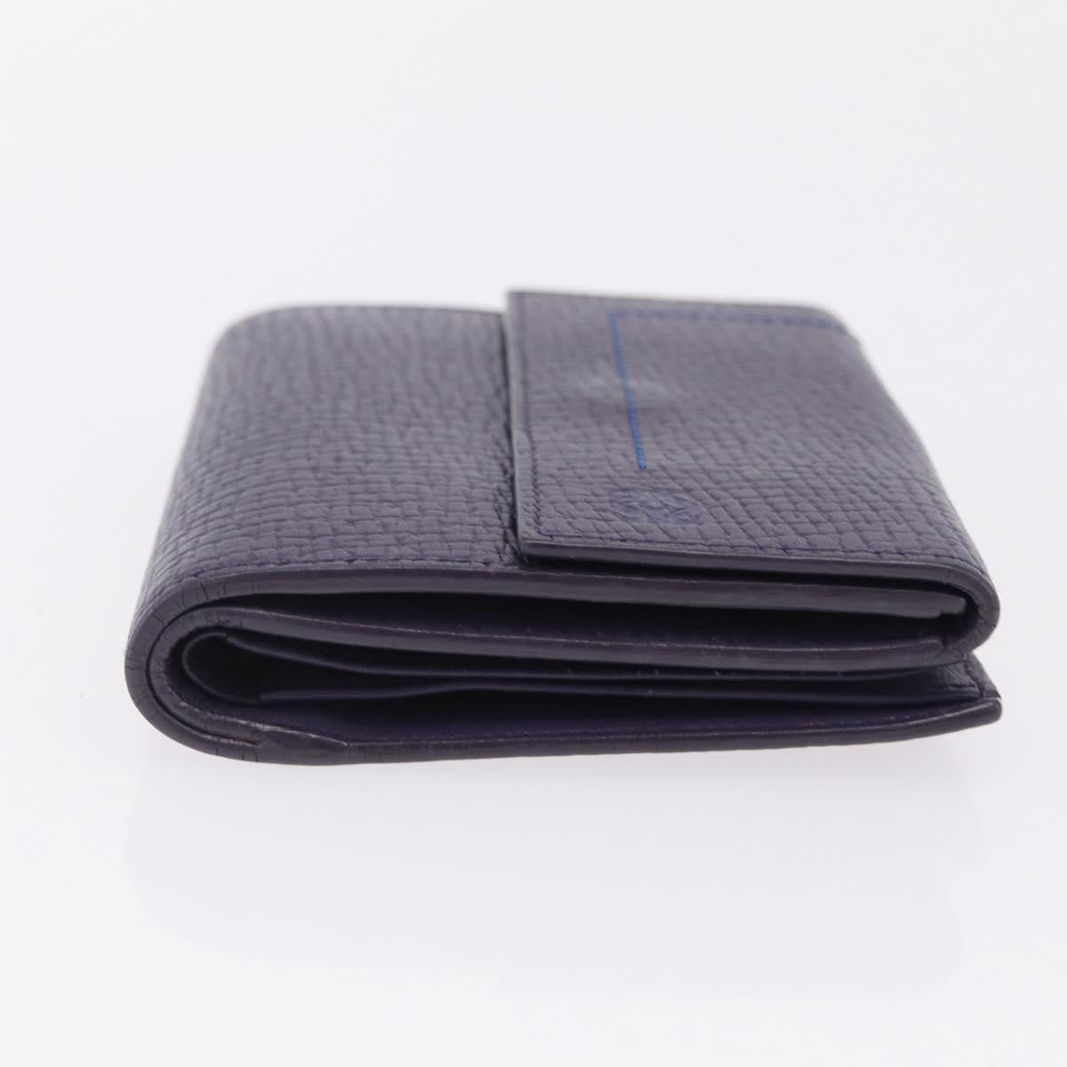 Loewe Anagram Trifold Flap Leather Purple Leather Wallets Accessory (Pre-Owned)