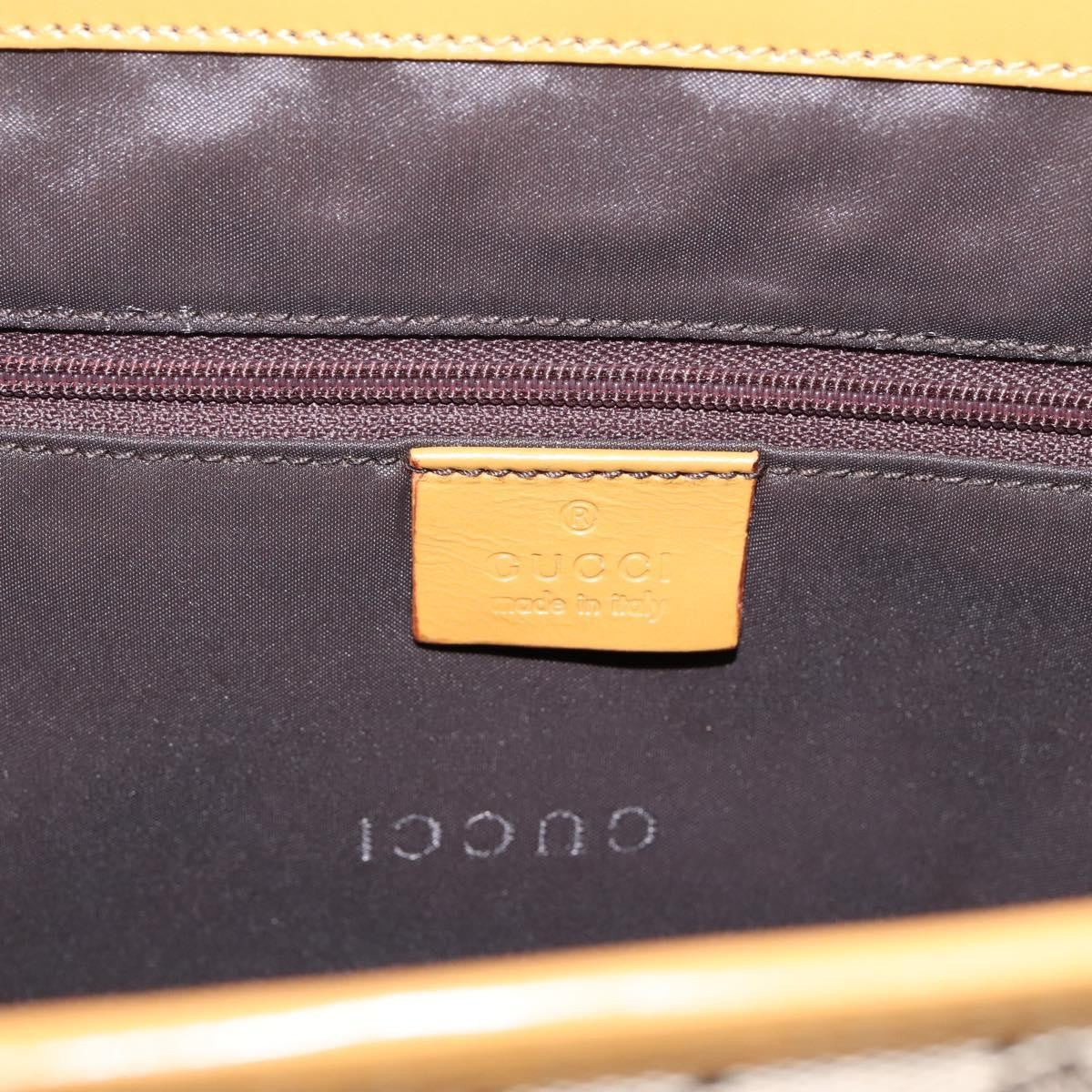 Gucci Jackie Gg Canvas Brown Canvas Tote Bag Bag (Pre-Owned)