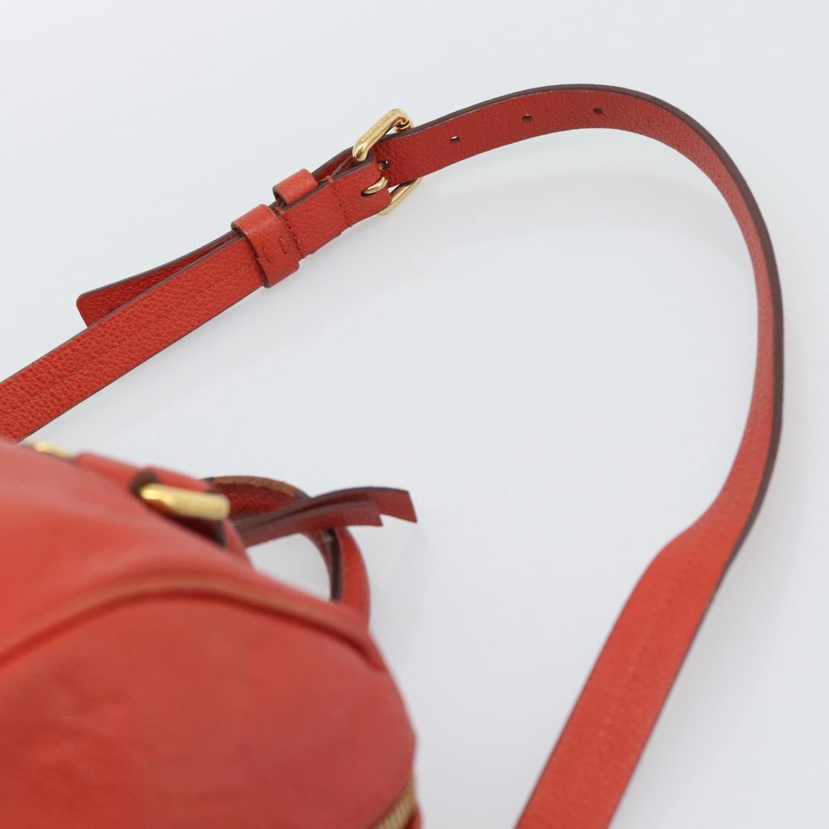 Louis Vuitton Speedy Bandouliere Monogram Empreinte Leather Red Leather Handbag (Pre-Owned)