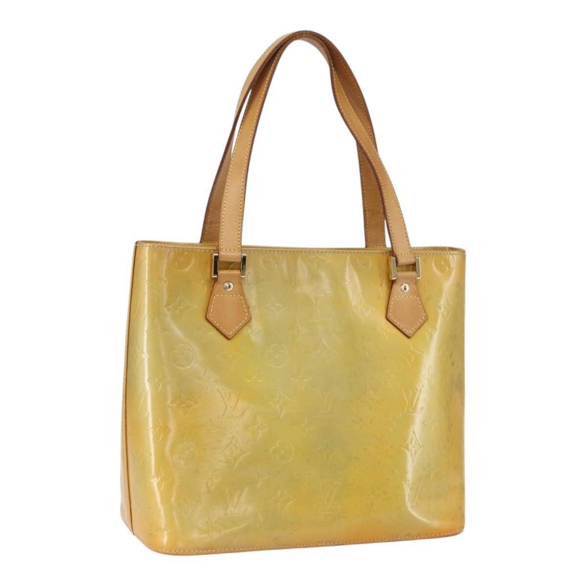 Louis Vuitton Houston Monogram Vernis Beige Patent_Leather Tote Bag Bag (Pre-Owned)