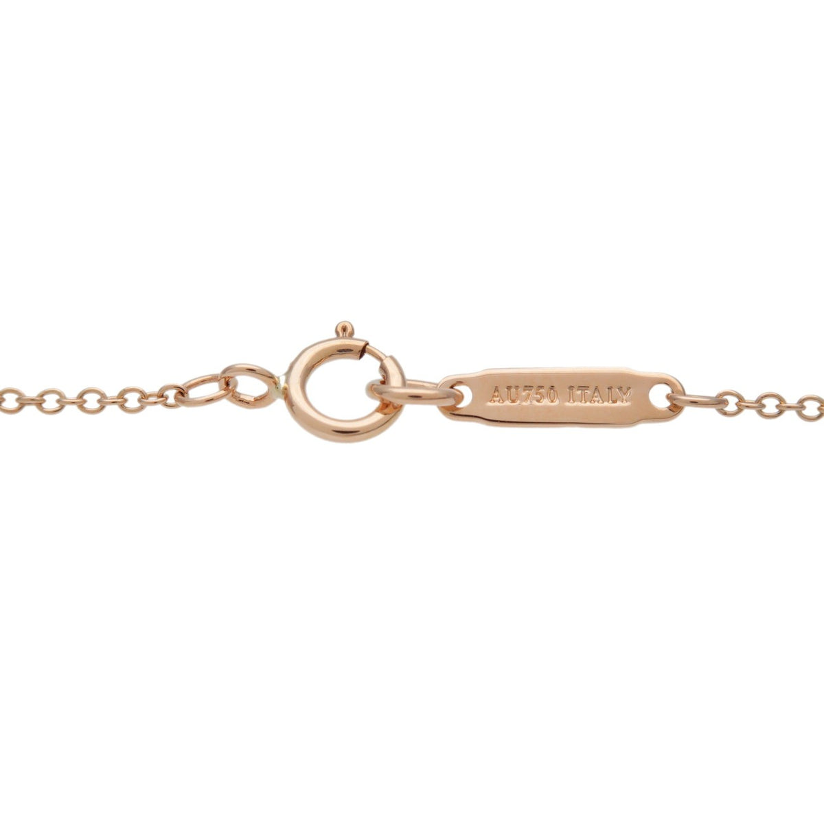 Tiffany & Co. 1837 Circle Pendant 18K Rose Gold With Diamond Gold Rose_Gold Necklace Jewelry (Pre-Owned)