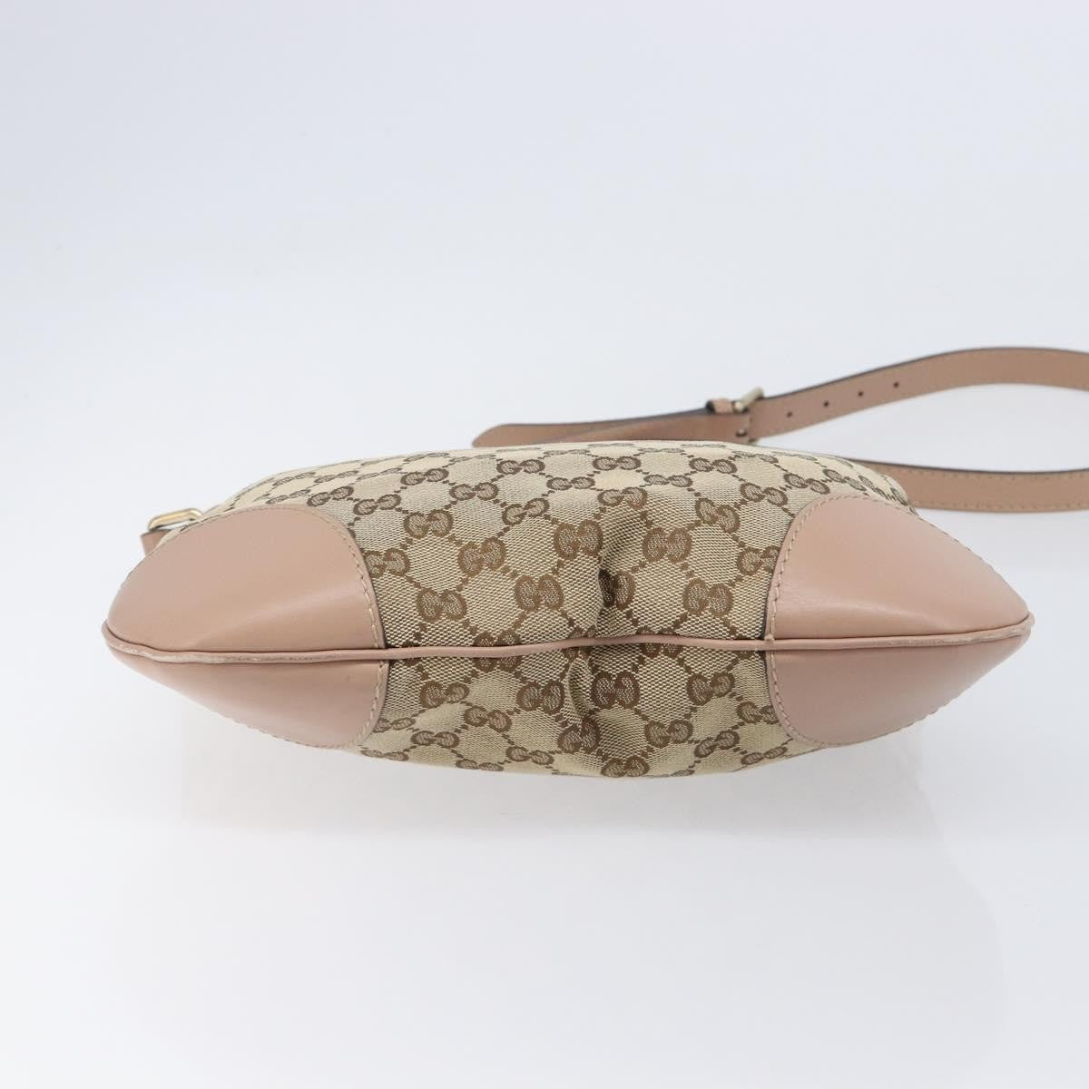 Gucci Mayfair Messenger Gg Canvas And Leather Beige Canvas Shoulder Bag Bag (Pre-Owned)