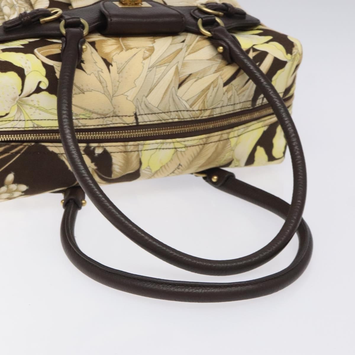 Salvatore Ferragamo Gancini Canvas Multicolour Canvas Shoulder Bag Bag (Pre-Owned)