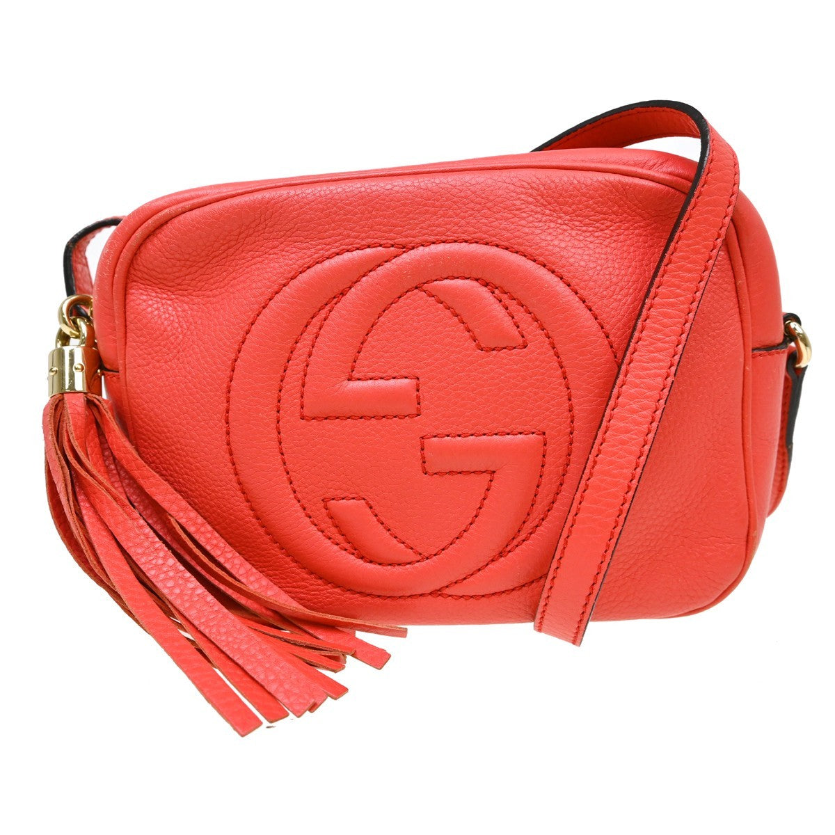 Gucci Soho Disco Leather Pink Leather Shoulder Bag Bag (Pre-Owned)