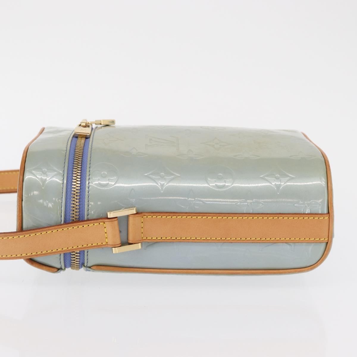 Louis Vuitton Sullivan Monogram Vernis Blue Patent_Leather Shoulder Bag Bag (Pre-Owned)