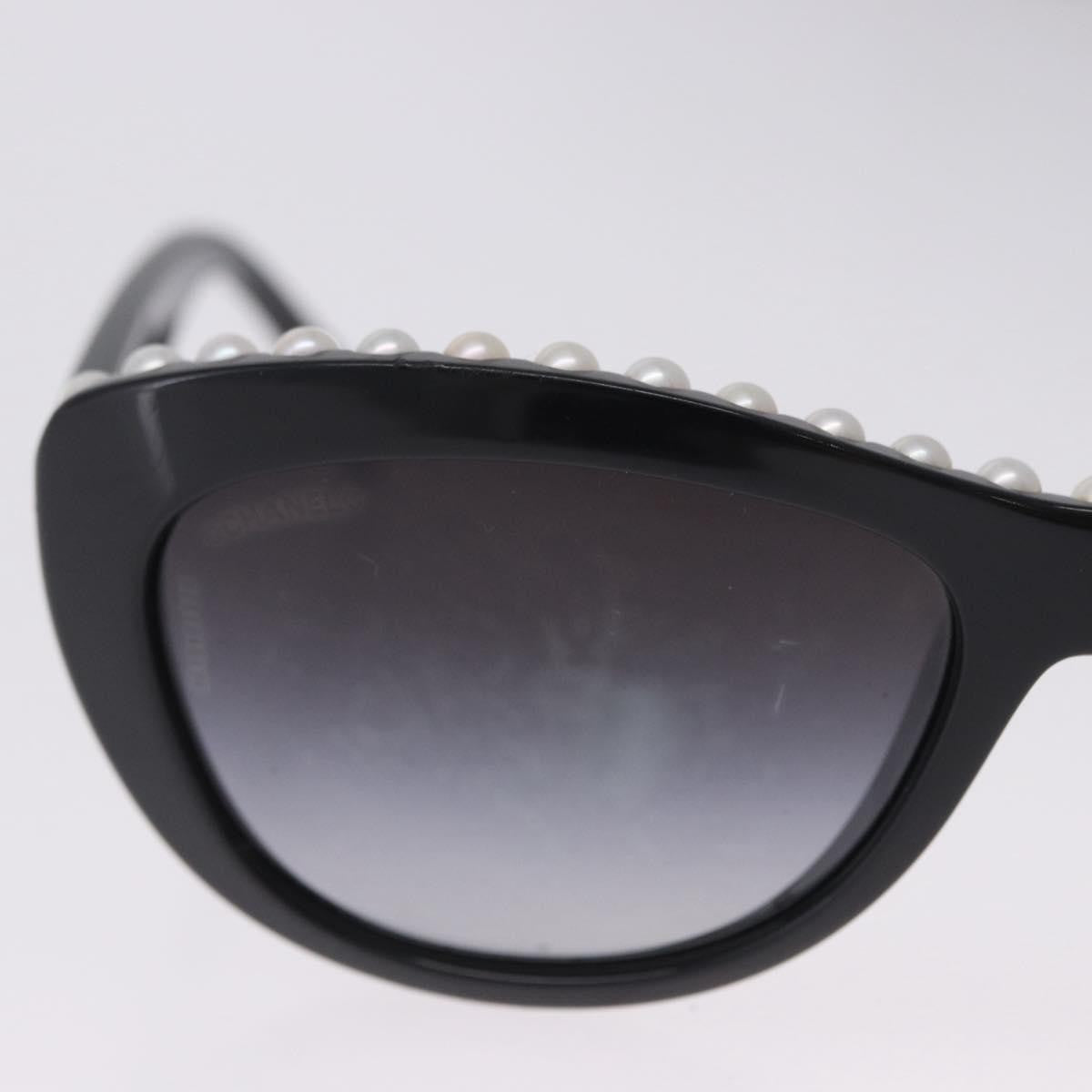 Chanel Cc Logo Matelasse Sunglasses Eye Wear Plastic Black Plastic Sunglasse Accessory (Pre-Owned)