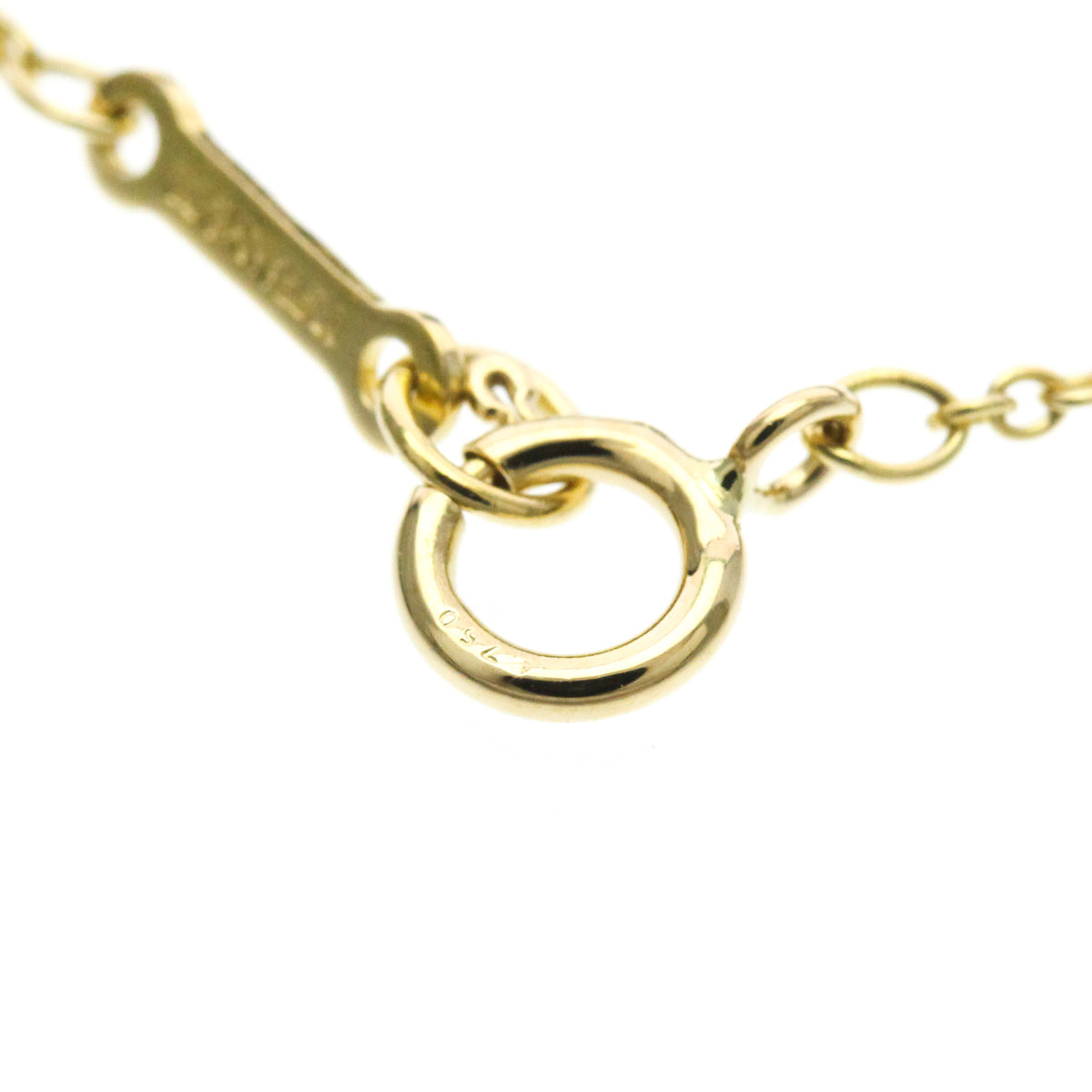 Tiffany & Co. Paloma Picasso Graffiti X Pendant 18K Yellow Gold Gold Yellow_Gold Necklace Jewelry (Pre-Owned)