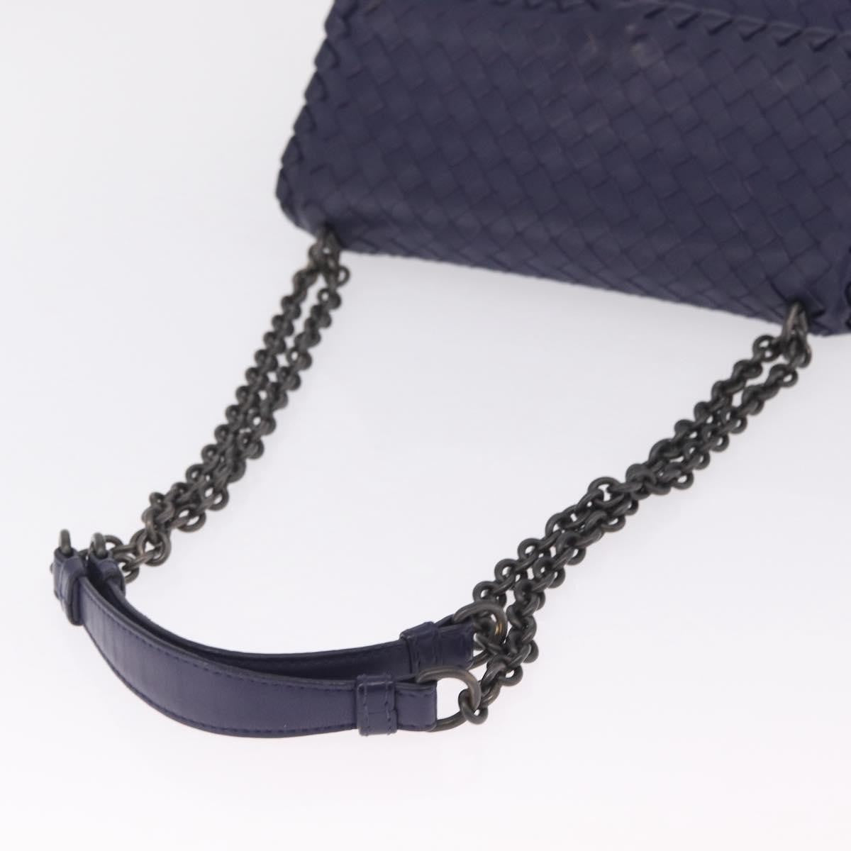 Bottega Veneta Olimpia Intrecciato Nappa Purple Leather Crossbody Bag Bag (Pre-Owned)