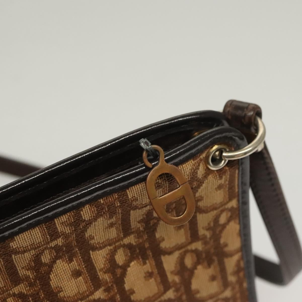 Christian Dior Vintage Trotter Canvas Brown Canvas Bag (Pre-Owned)