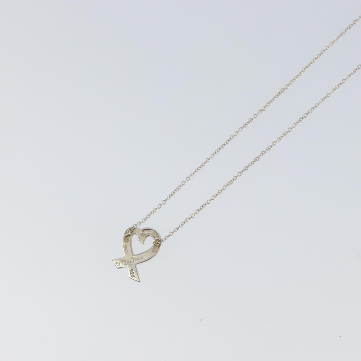 Tiffany & Co. Paloma Picasso Loving Heart Pendant Silver 925 Silver Silver Necklace Jewelry (Pre-Owned)