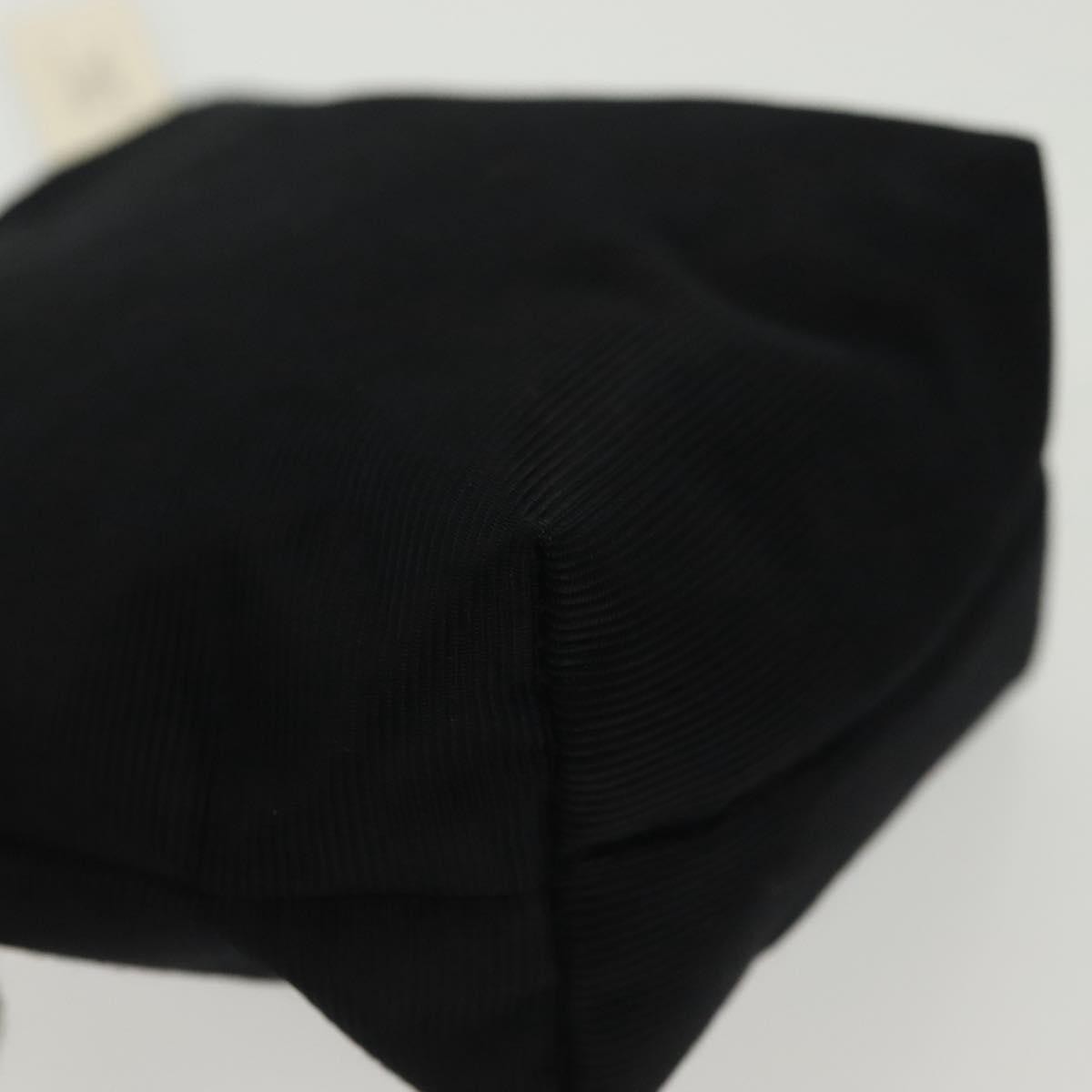 Celine Circle Logo Pouch Nylon Black Nylon Clutche & Pouche Bag (Pre-Owned)