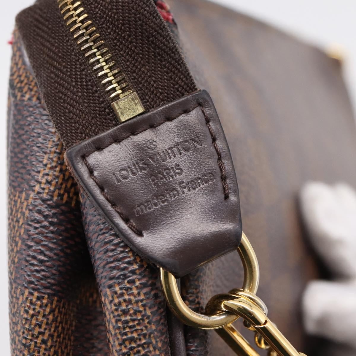Louis Vuitton Eva Damier Brown Canvas Handbag (Pre-Owned)