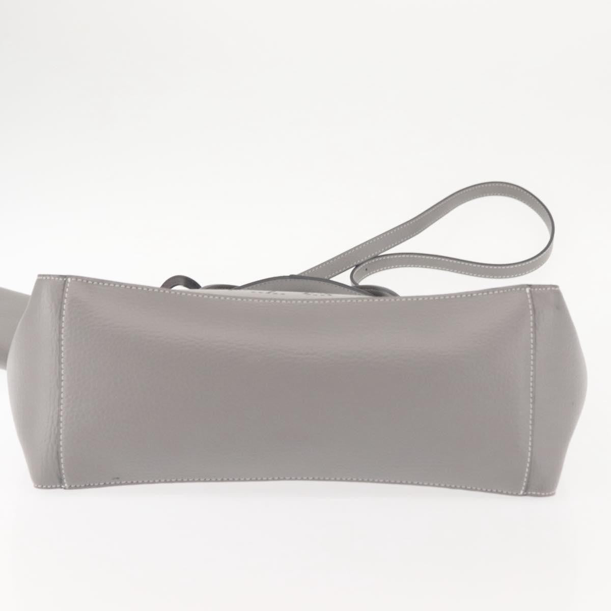 Stella Mccartney Alter Tote Leather Gray Leather Tote Bag Bag (Pre-Owned)