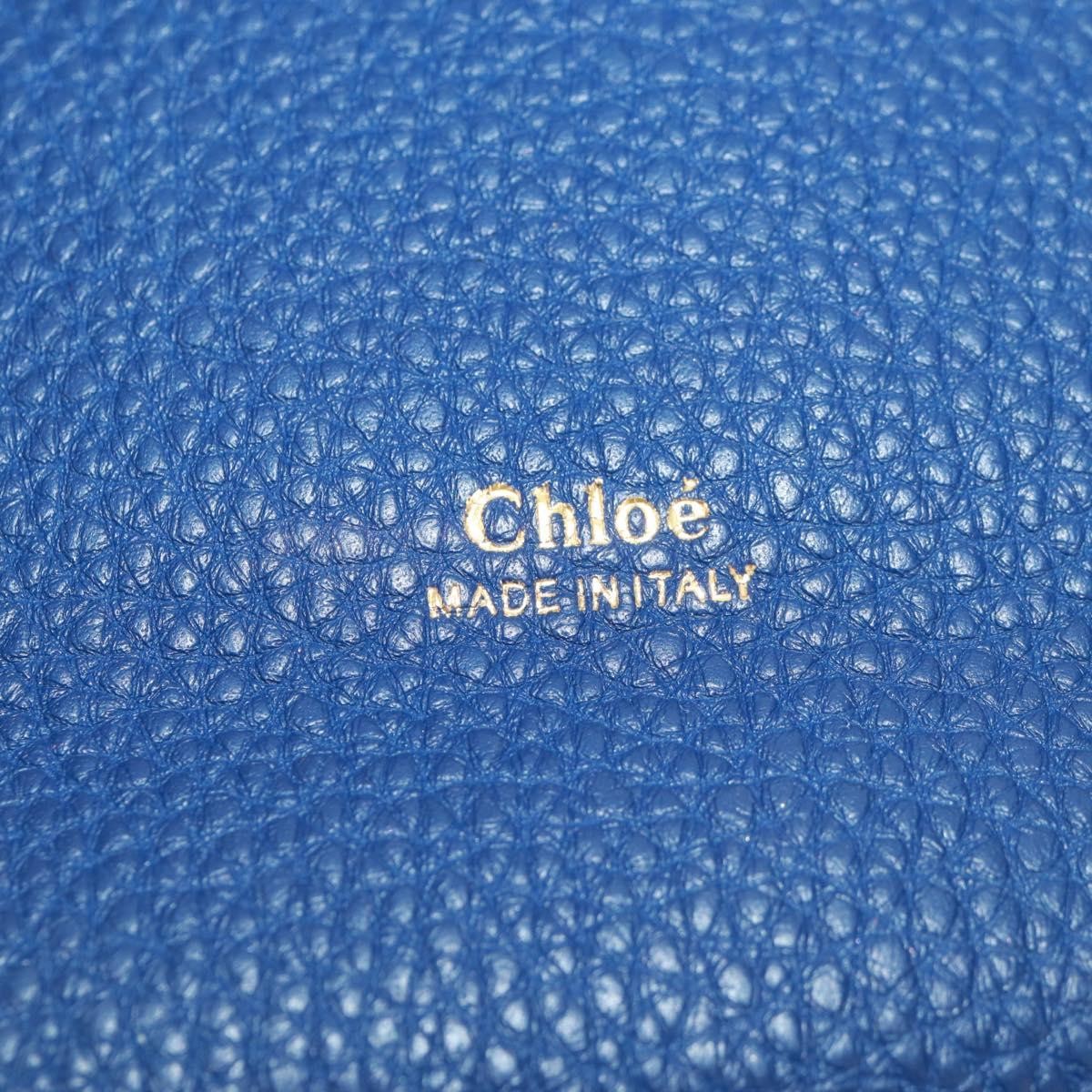 Chloe Aby Day Leather Blue Leather Handbag (Pre-Owned)