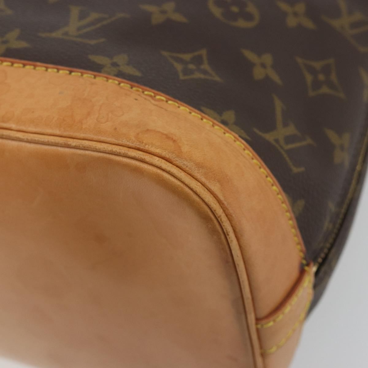 Louis Vuitton Alma Monogram Brown Canvas Handbag (Pre-Owned)