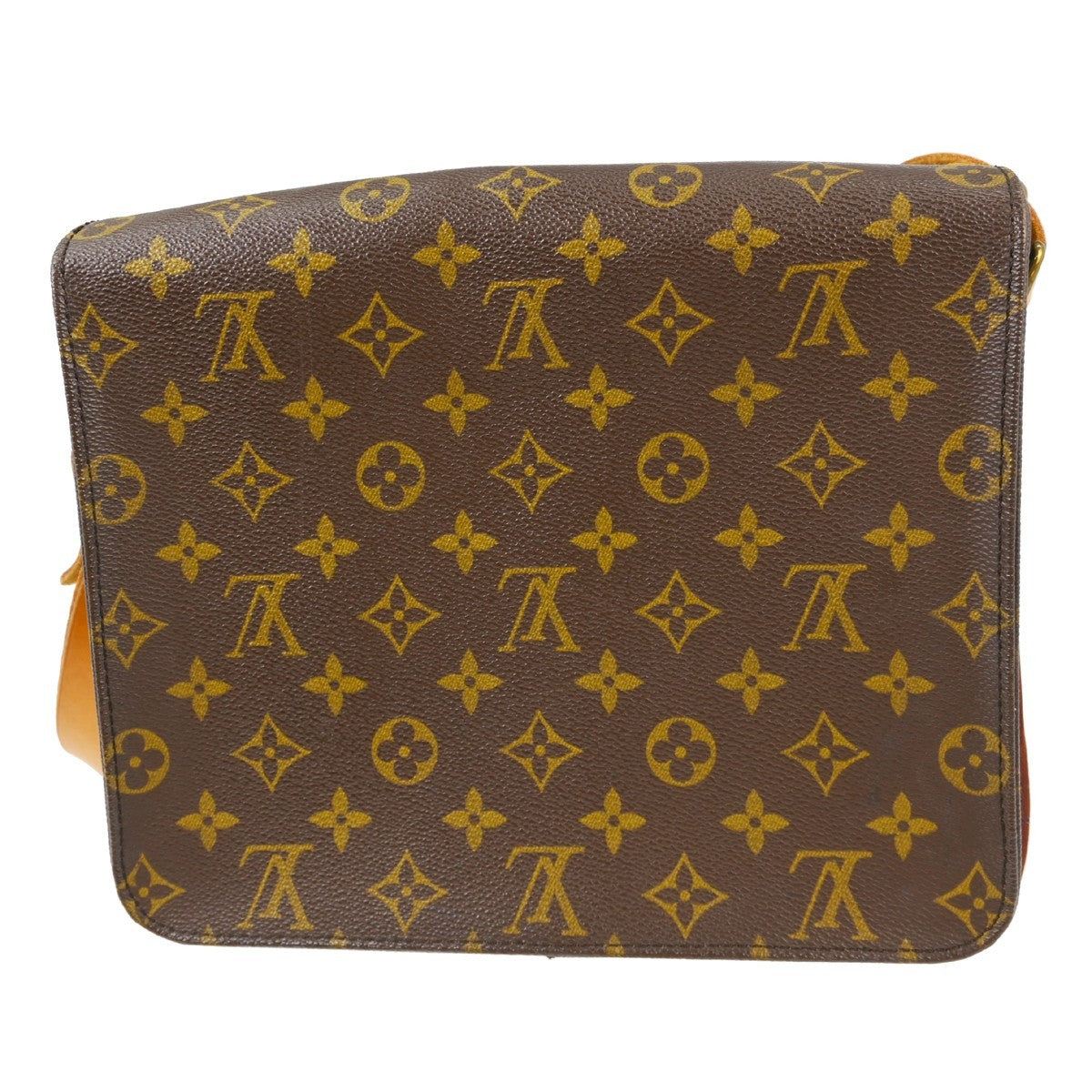 Louis Vuitton Cartouchiere Monogram Canvas Brown Canvas Shoulder Bag Bag (Pre-Owned)