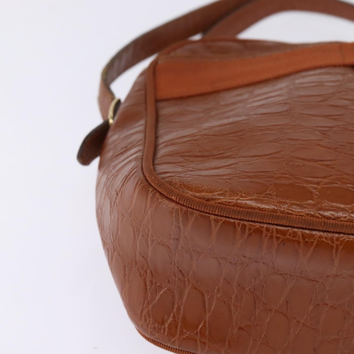 Salvatore Ferragamo Vala Leather Brown Leather Shoulder Bag Bag (Pre-Owned)