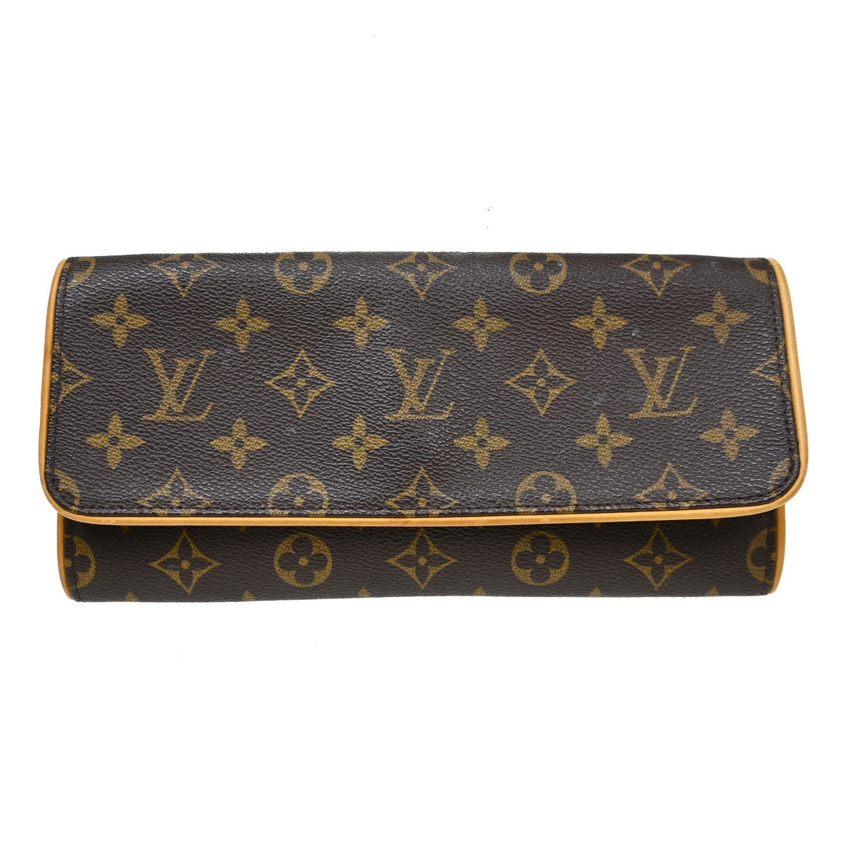 Louis Vuitton Twin Monogram Canvas Brown Canvas Clutche & Pouche Bag (Pre-Owned)