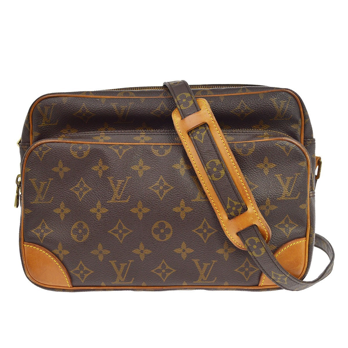 Louis Vuitton Nil Shoulder Bag Monogram Canvas Brown Canvas Shoulder Bag Bag (Pre-Owned)