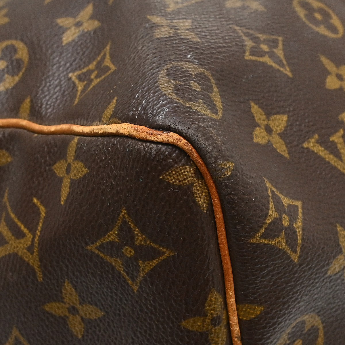 Louis Vuitton Keepall Monogram Brown Canvas Travel Bag Bag (Pre-Owned)