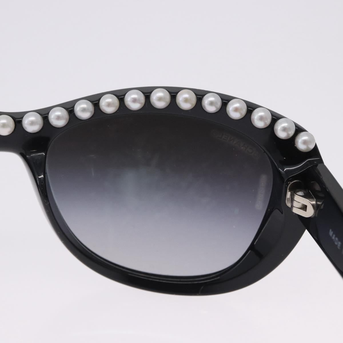 Chanel Cc Logo Matelasse Sunglasses Eye Wear Plastic Black Plastic Sunglasse Accessory (Pre-Owned)