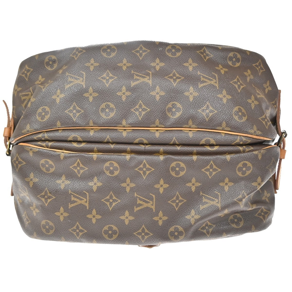 Louis Vuitton Saumur Monogram Canvas Brown Canvas Shoulder Bag Bag (Pre-Owned)