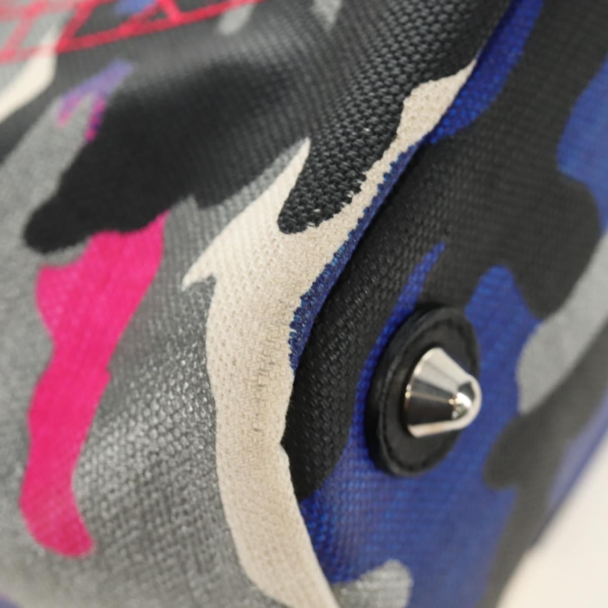 Christian Dior Open Limited Edition Anselm Reyle Camouflage Canvas Multicolour Canvas Tote Bag Bag (Pre-Owned)