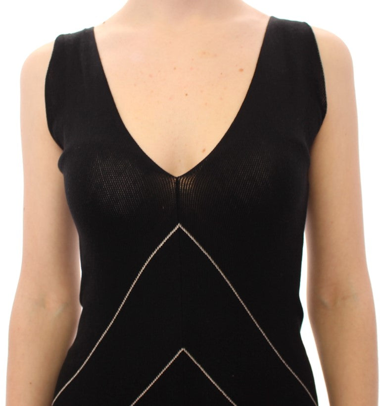 Alice Palmer Chic Monochrome Knitted Women's Dress