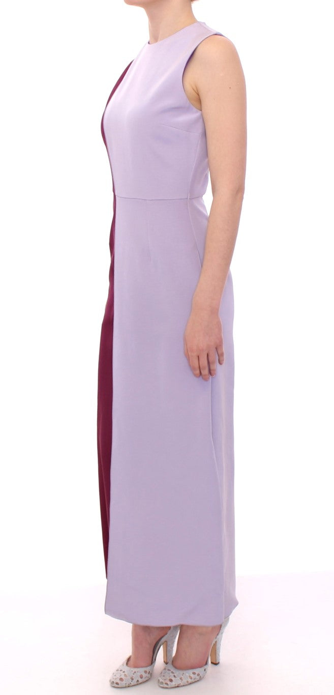 Barbara Casasola Elegant Long Silk Gown in Women's Lavender