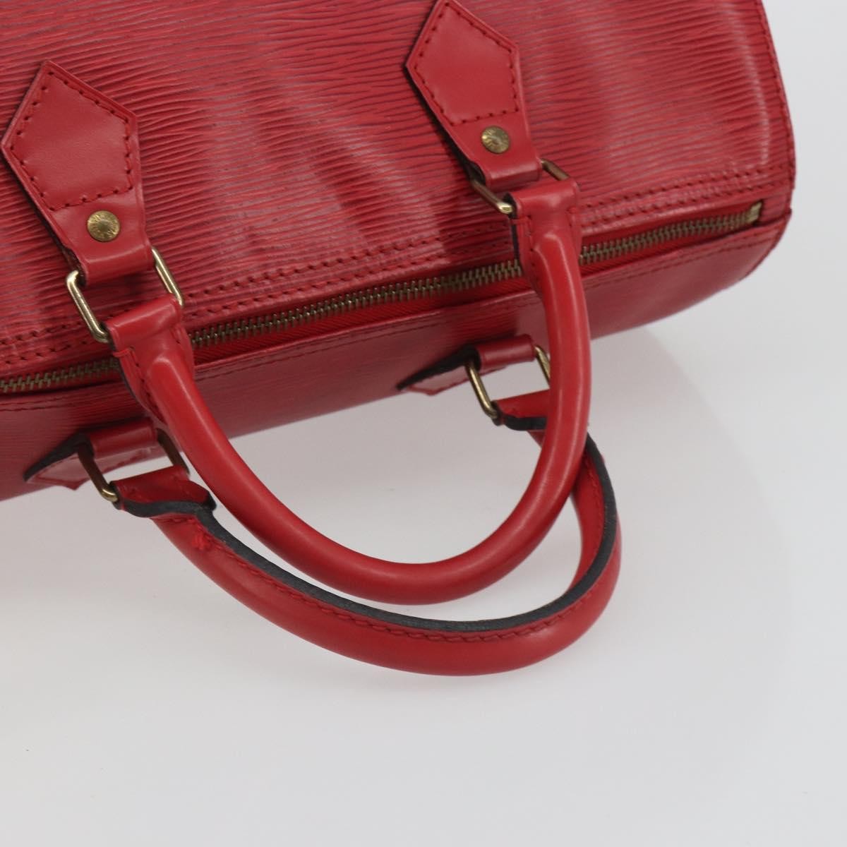 Louis Vuitton Speedy Epi Leather Red Leather Handbag (Pre-Owned)