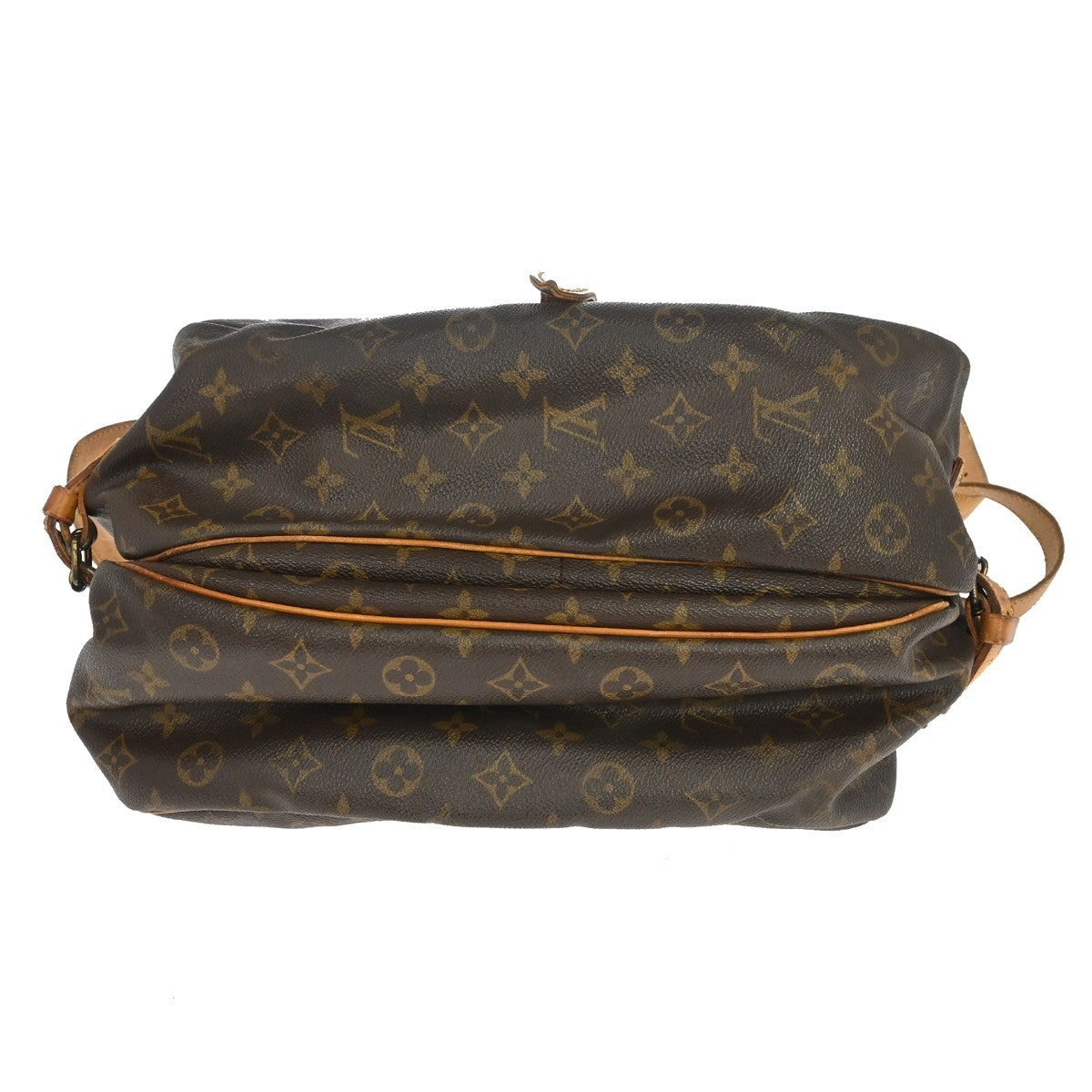 Louis Vuitton Saumur Monogram Brown Canvas Shoulder Bag Bag (Pre-Owned)