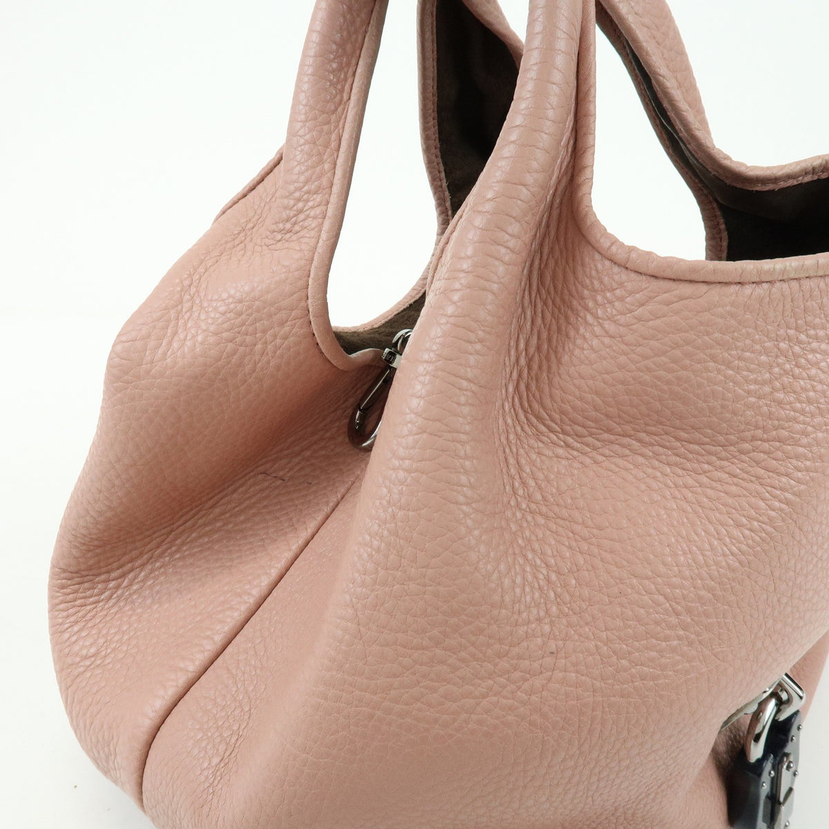 Loewe Calle Hobo Suede Pink Leather Shoulder Bag Bag (Pre-Owned)