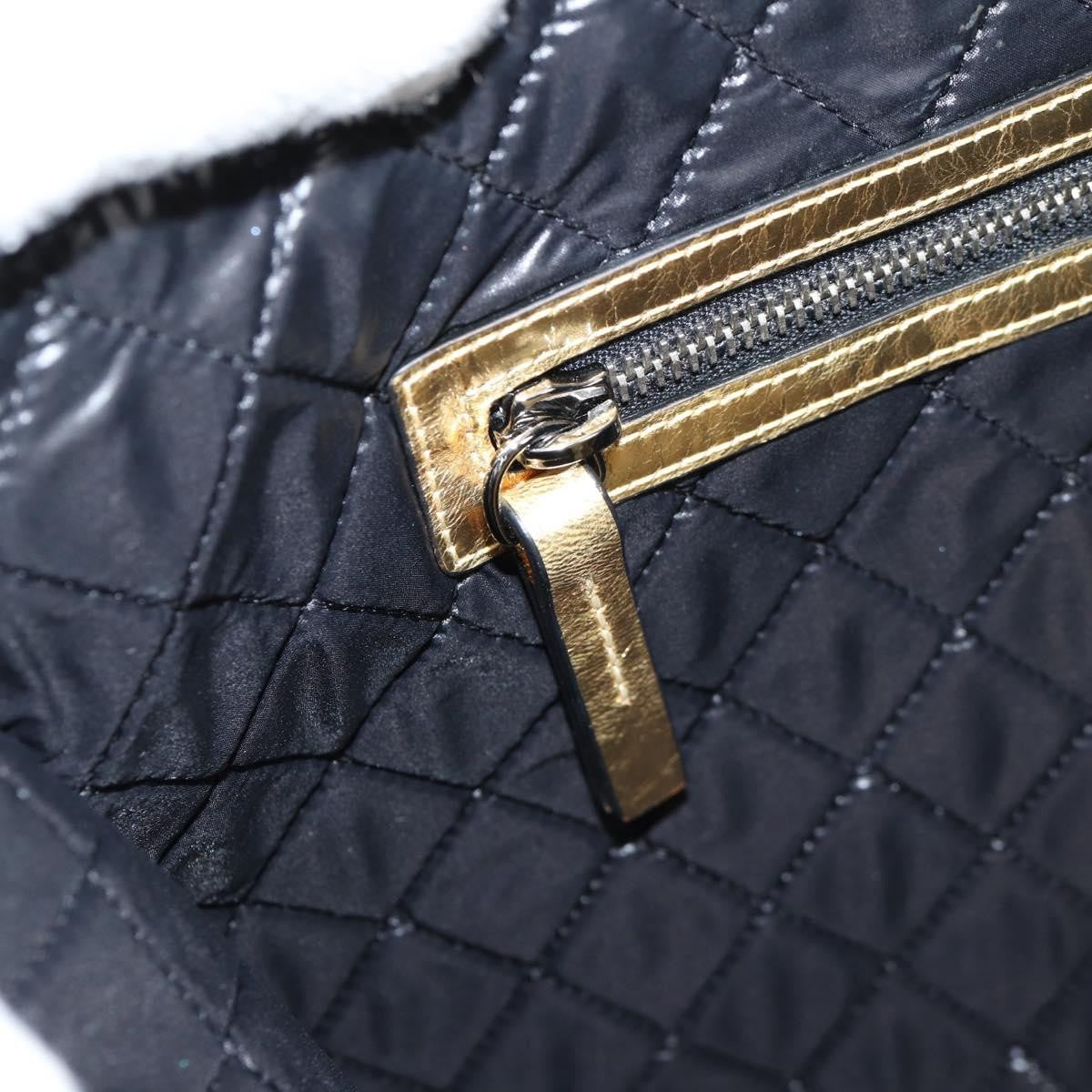 Chanel Feminine Crinkled Leather Gold Leather Clutche & Pouche Bag (Pre-Owned)