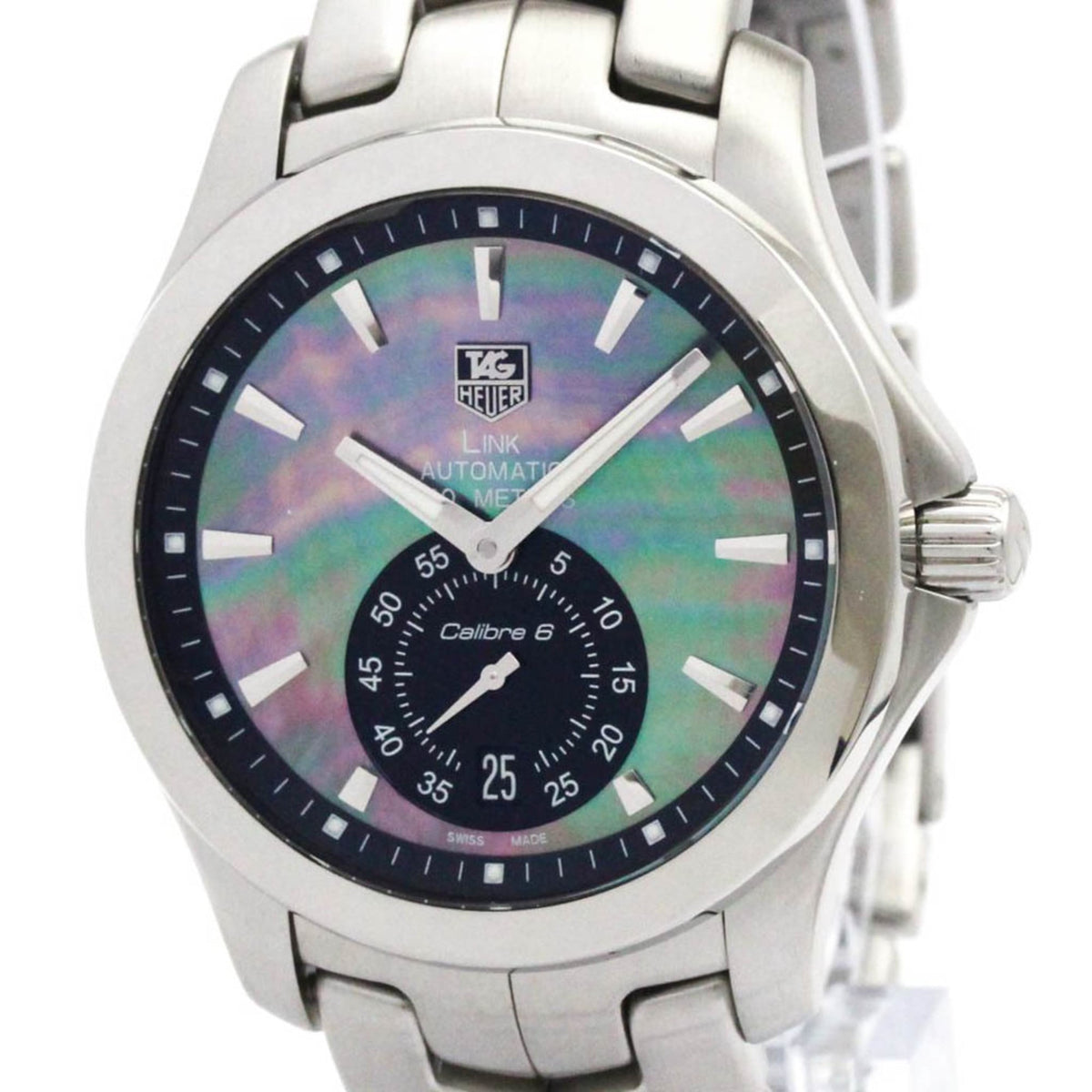 Tag Heuer Link Gmt Automatic Stainless Steel Watch (Pre-Owned)